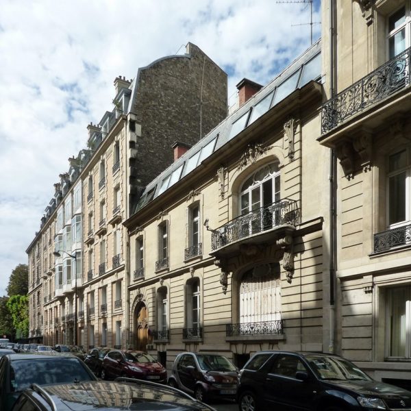 Vue chantier rénovation bureaux et studio ZDF 4 rue Goethe Paris 75016 par Rethink
