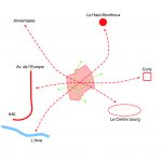 Schéma accessibilité Mix'Cité Vétraz-Monthoux modes doux transports collectifs CAUE 74 par Rethink