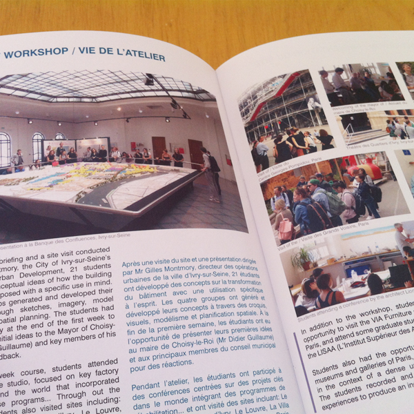 Brochure of the student workshop FIT RMIT – Paris (FR)