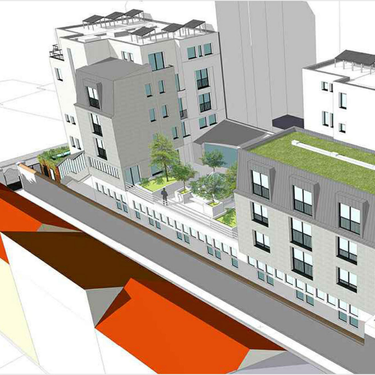 23 rue d'Alleray Paris (FR) Toit et Joie © RETHINK