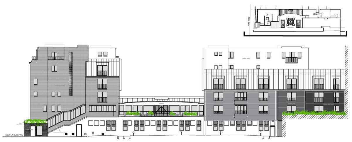 23 rue d'Alleray Paris (FR) Toit et Joie © RETHINK