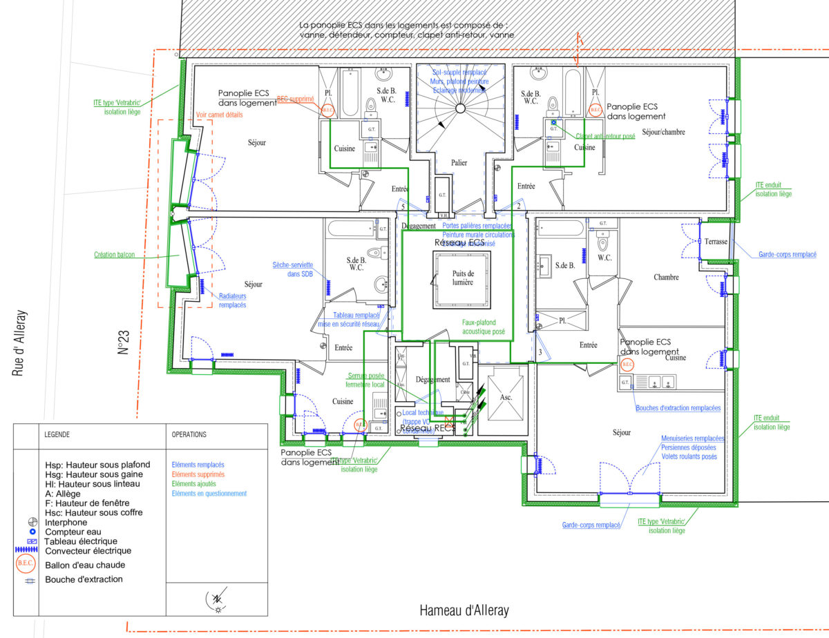 23 rue d'Alleray Paris (FR) Toit et Joie © RETHINK