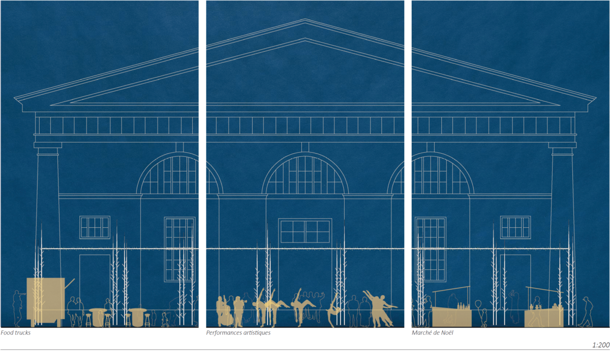 Installation éphémère pour noël, Manege - Saint Petersbourg (RU)