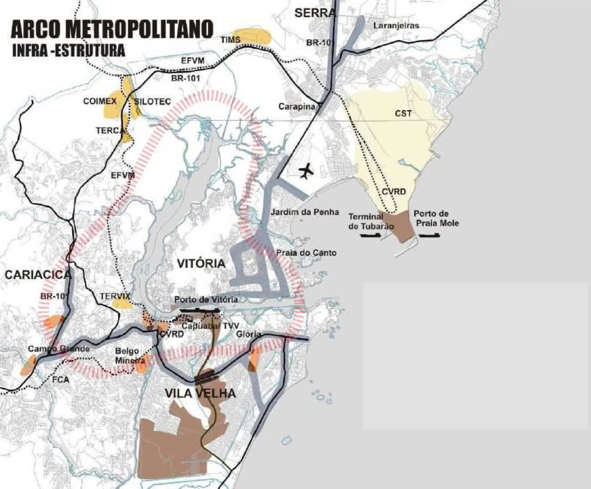 Développement métropolitain et solidarités territoriales - Mutation des structures urbaines autour de la baie de Vitoria (BR)