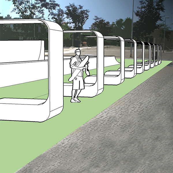 Parcourir la ville de Madrid (ES) carré