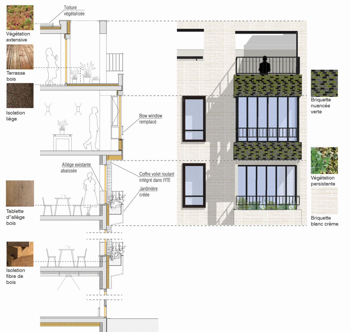 17 rue d'Alleray Paris (FR) Toit et Joie © RETHINK