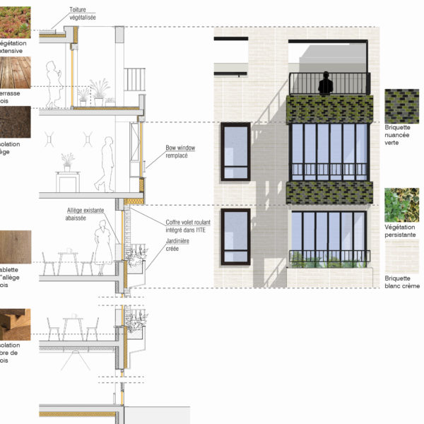 17 rue d'Alleray Paris (FR) Toit et Joie © RETHINK