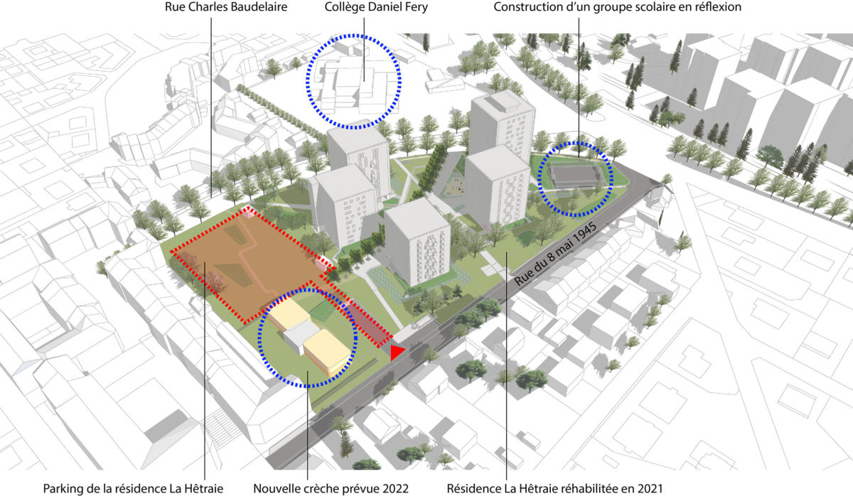 Limeil-Brévannes parking Hêtraie Paris Habitat RETHINK