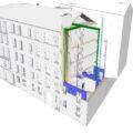 Modélisation 3D réseaux techniques immeuble 83 rue Étienne Dolet Cachan diagnostic logements par Rethink
