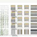 Élévation façade Groupe Auguste Comte d'Orléans Chennevières-sur-Marne réhabilitation logements par Rethink